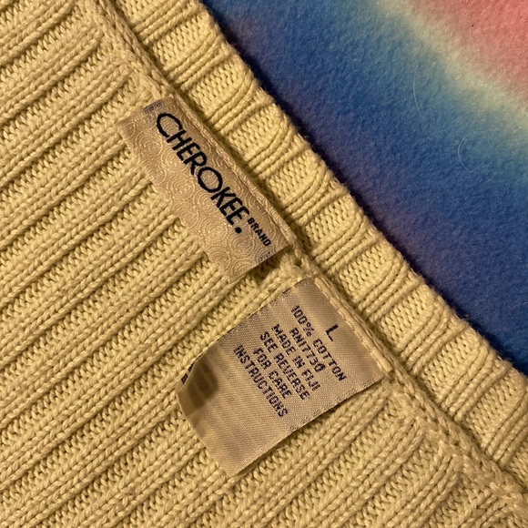 Light Green V-neck Sweater - Picture 3 of 3